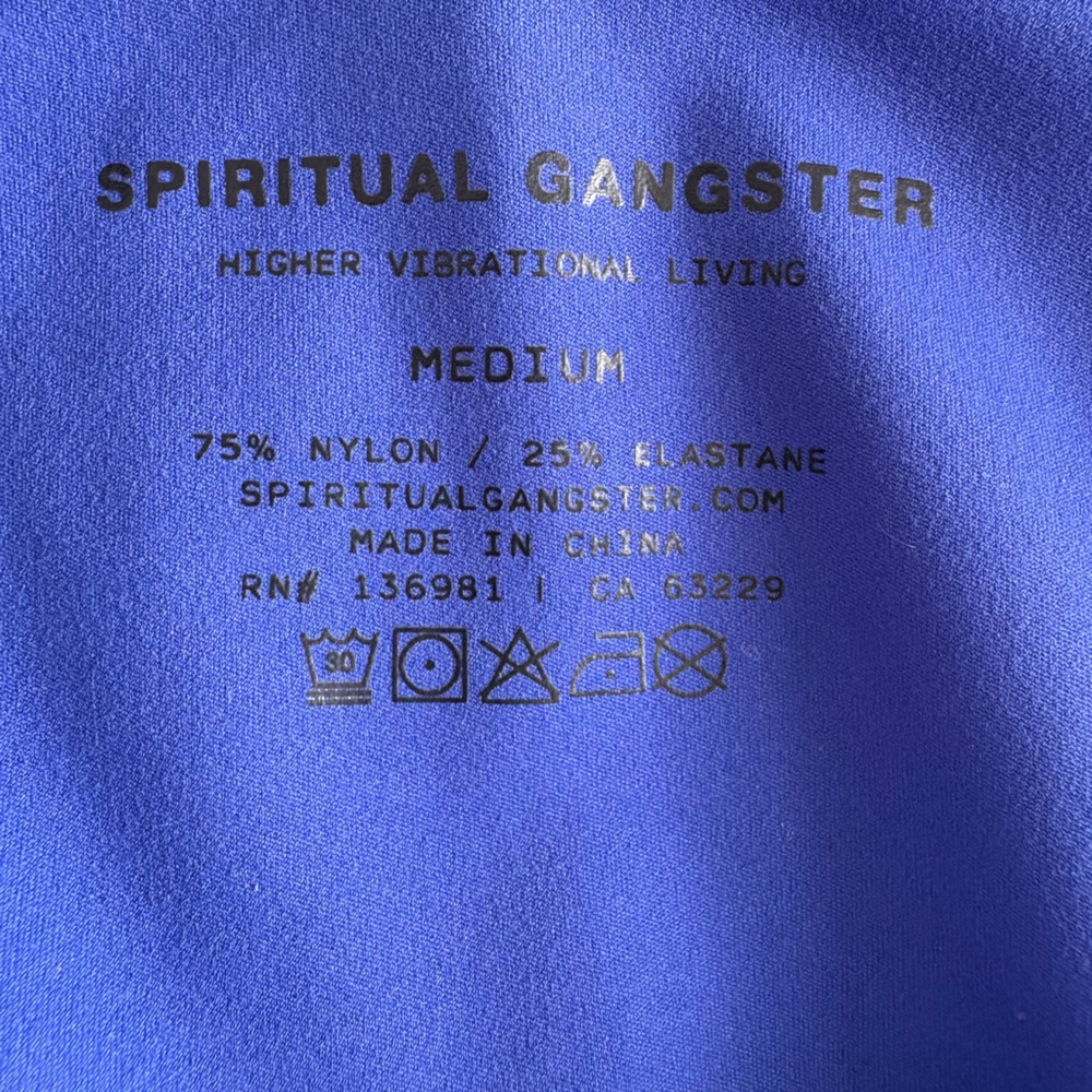 Anthro Spiritual Gangster Sapphire Blue Sidestripe High Performance Sport Dress - Picture 11 of 12